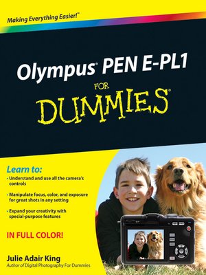 cover image of Olympus PEN E-PL1 For Dummies